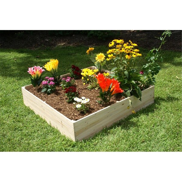 Grillgear Eden 4 Ft. x 4 Ft. x 11 In. Quick Assembly Raised Garden Bed GR29446 - main
